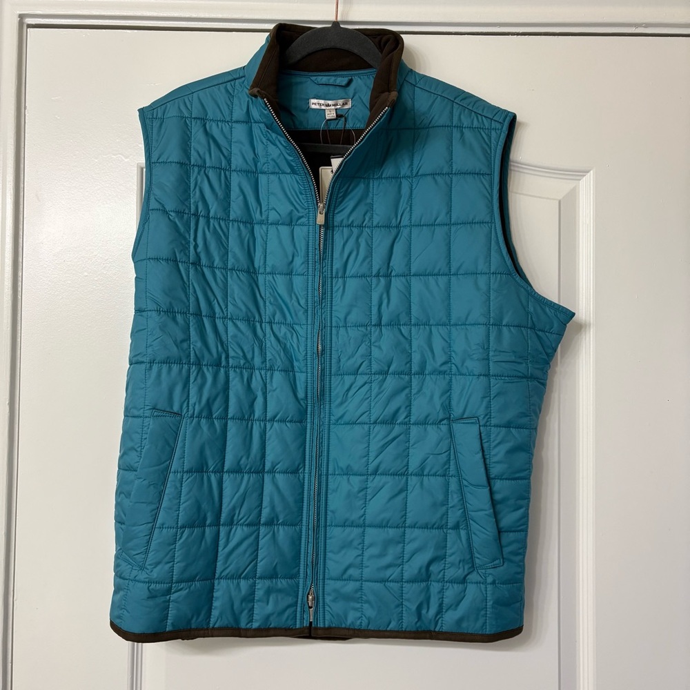 Men's Quilted Teal Vest - Lightweight Layering